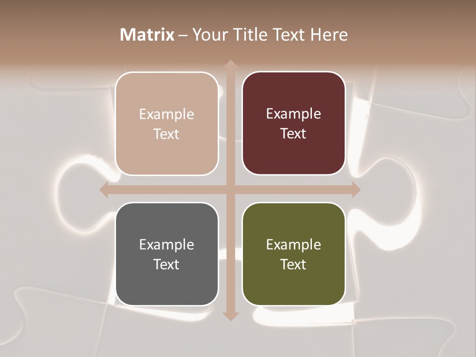 Cutout One Join PowerPoint Template