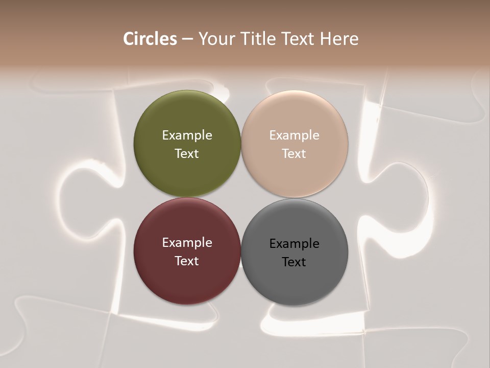 Cutout One Join PowerPoint Template