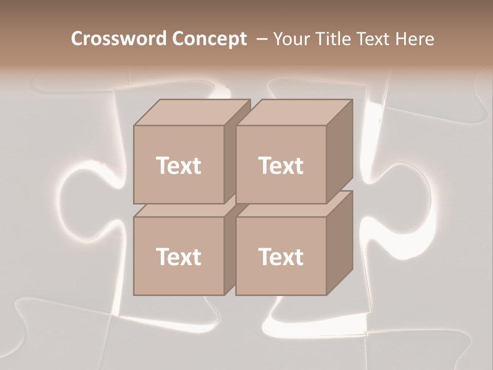 Cutout One Join PowerPoint Template