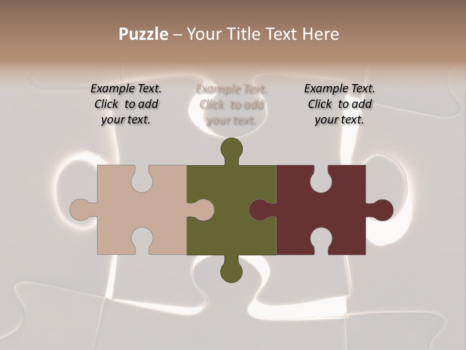 Cutout One Join PowerPoint Template