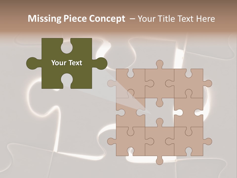 Cutout One Join PowerPoint Template