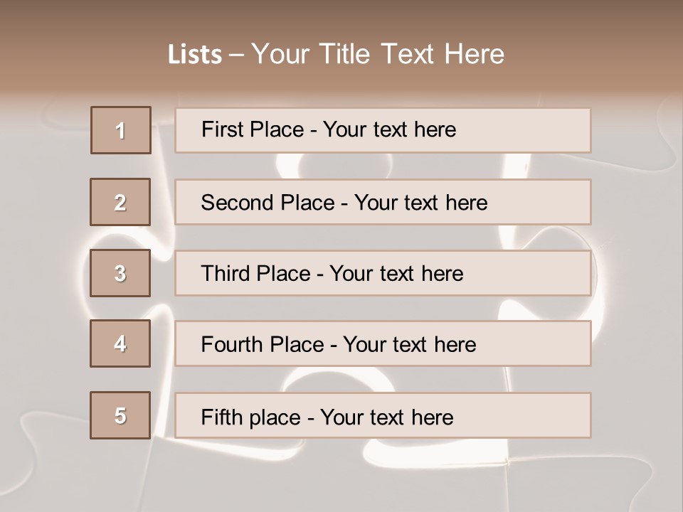 Cutout One Join PowerPoint Template