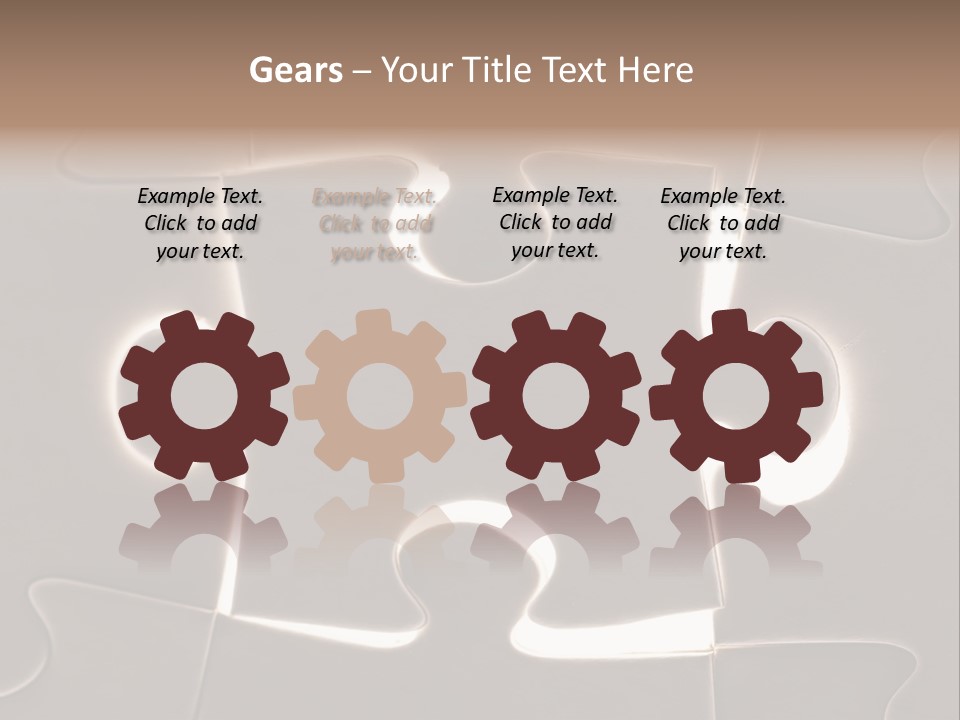 Cutout One Join PowerPoint Template