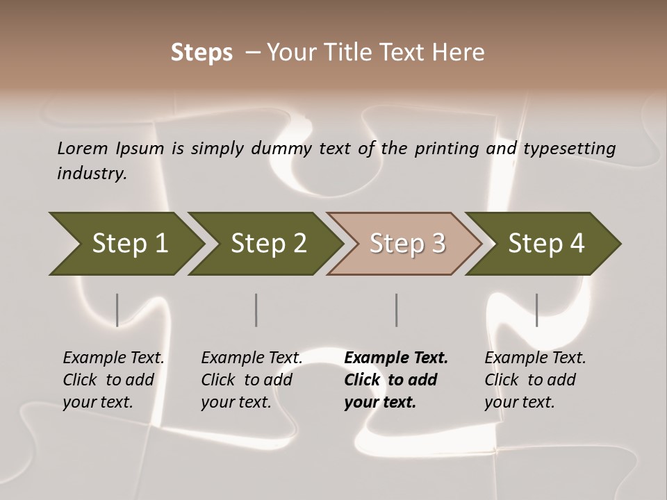 Cutout One Join PowerPoint Template