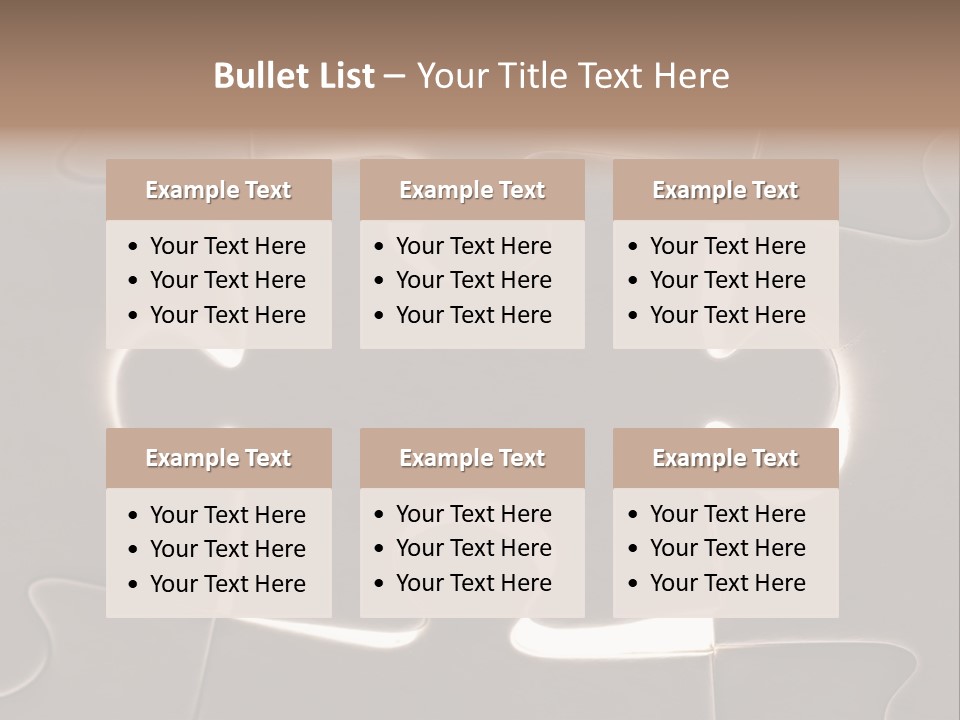 Cutout One Join PowerPoint Template