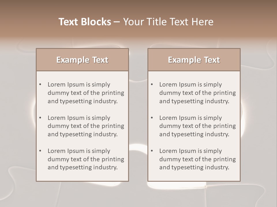 Cutout One Join PowerPoint Template