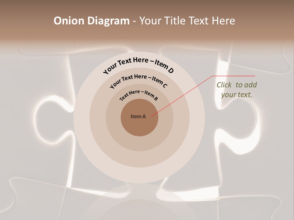 Cutout One Join PowerPoint Template