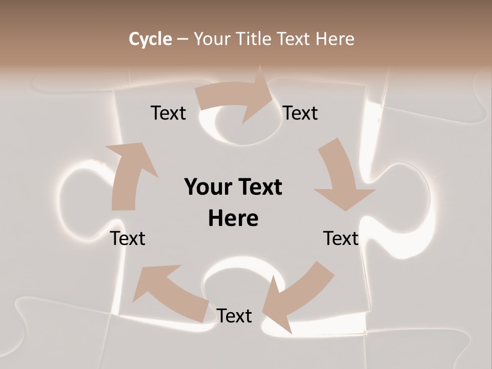 Cutout One Join PowerPoint Template