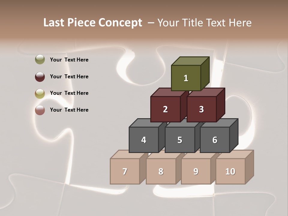 Cutout One Join PowerPoint Template