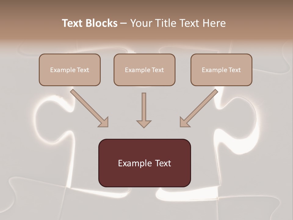 Cutout One Join PowerPoint Template