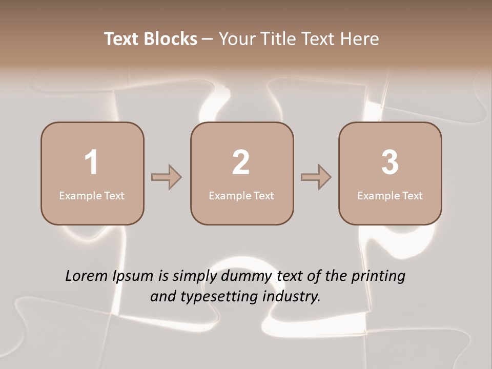 Cutout One Join PowerPoint Template