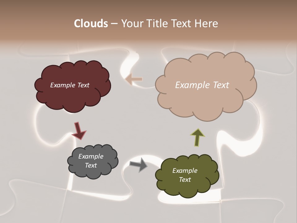 Cutout One Join PowerPoint Template