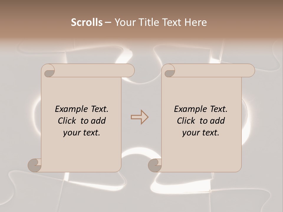 Cutout One Join PowerPoint Template