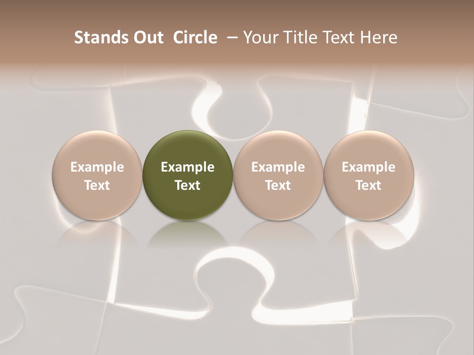 Cutout One Join PowerPoint Template