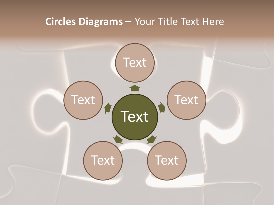 Cutout One Join PowerPoint Template