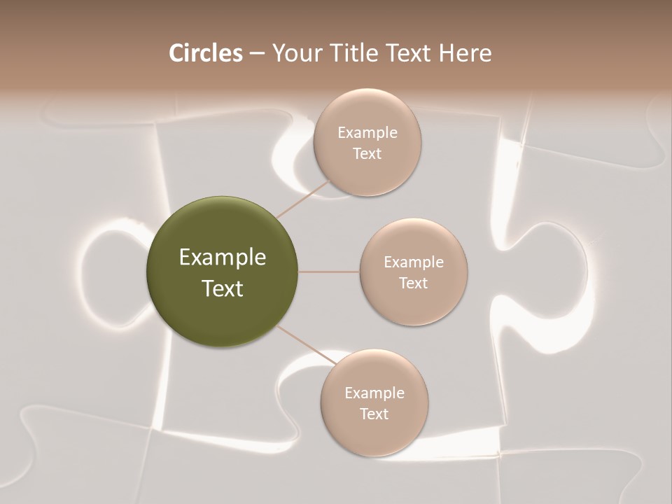 Cutout One Join PowerPoint Template