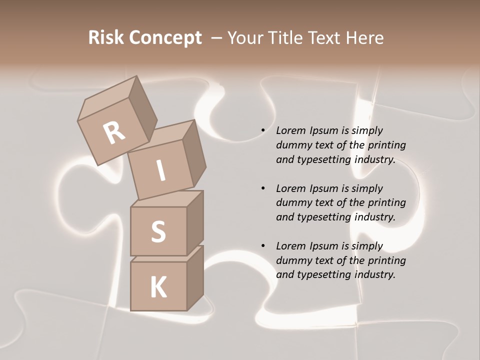 Cutout One Join PowerPoint Template