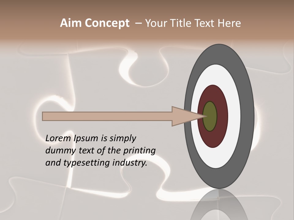 Cutout One Join PowerPoint Template