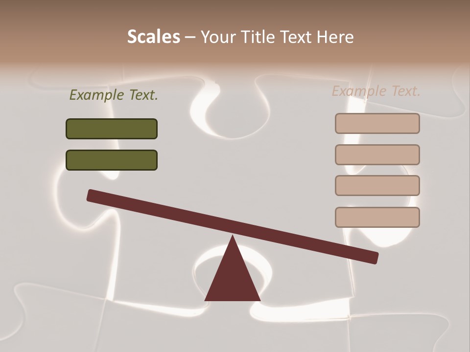 Cutout One Join PowerPoint Template