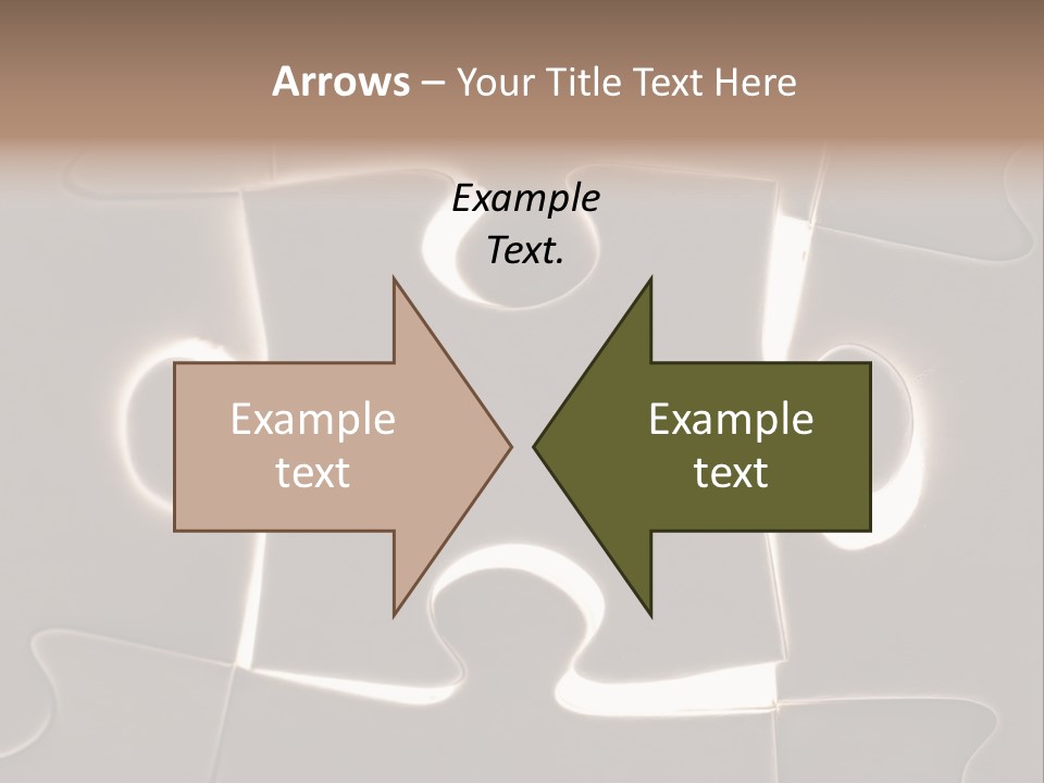 Cutout One Join PowerPoint Template