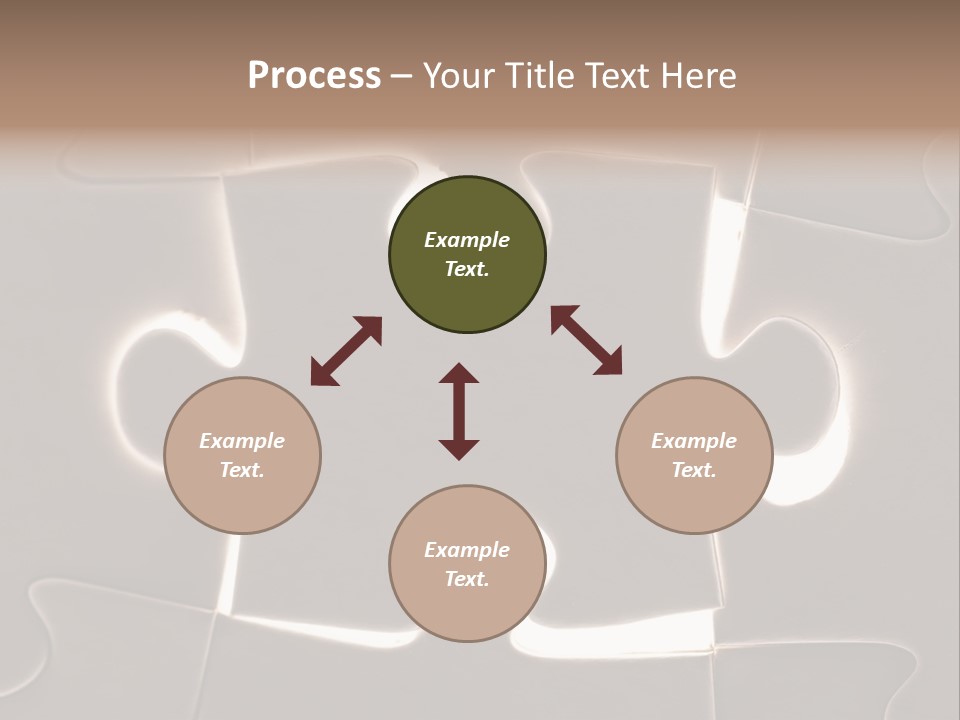 Cutout One Join PowerPoint Template