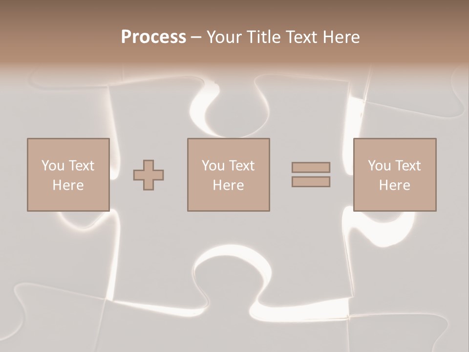 Cutout One Join PowerPoint Template