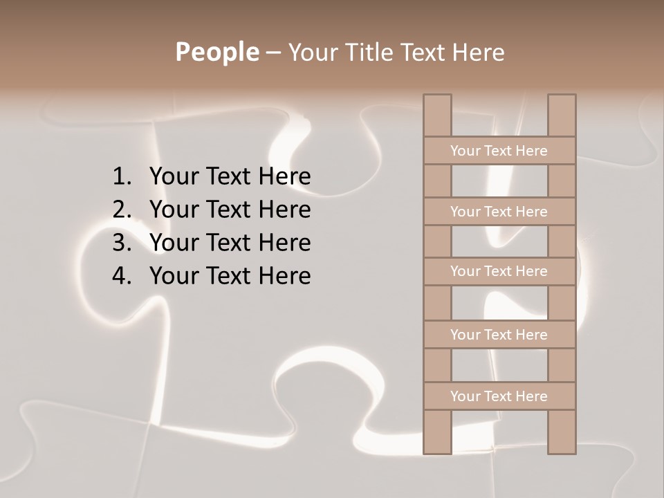 Cutout One Join PowerPoint Template