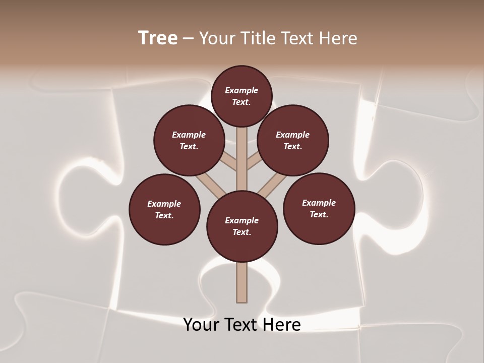 Cutout One Join PowerPoint Template