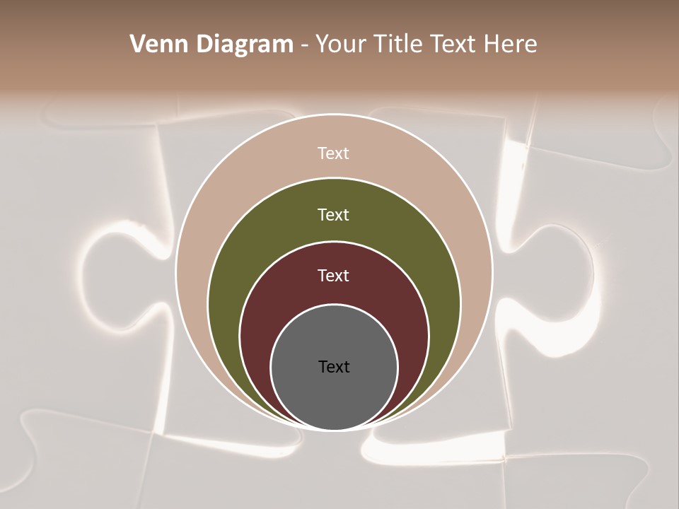 Cutout One Join PowerPoint Template