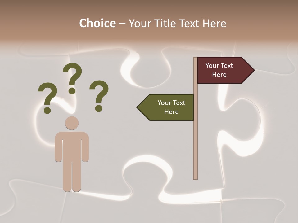 Cutout One Join PowerPoint Template