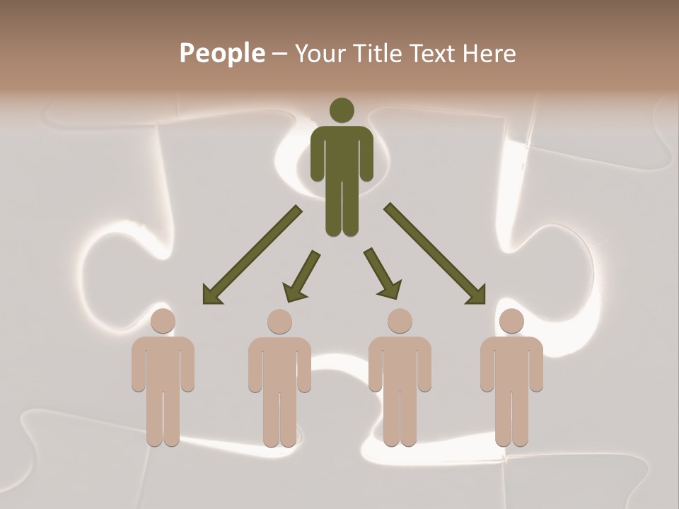 Cutout One Join PowerPoint Template