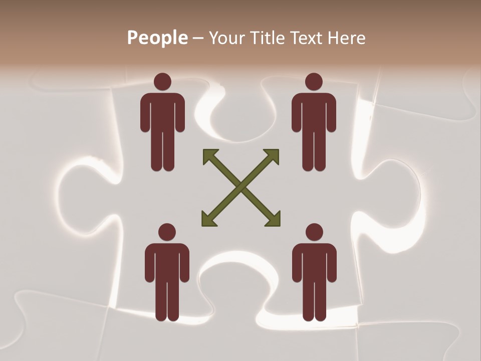 Cutout One Join PowerPoint Template