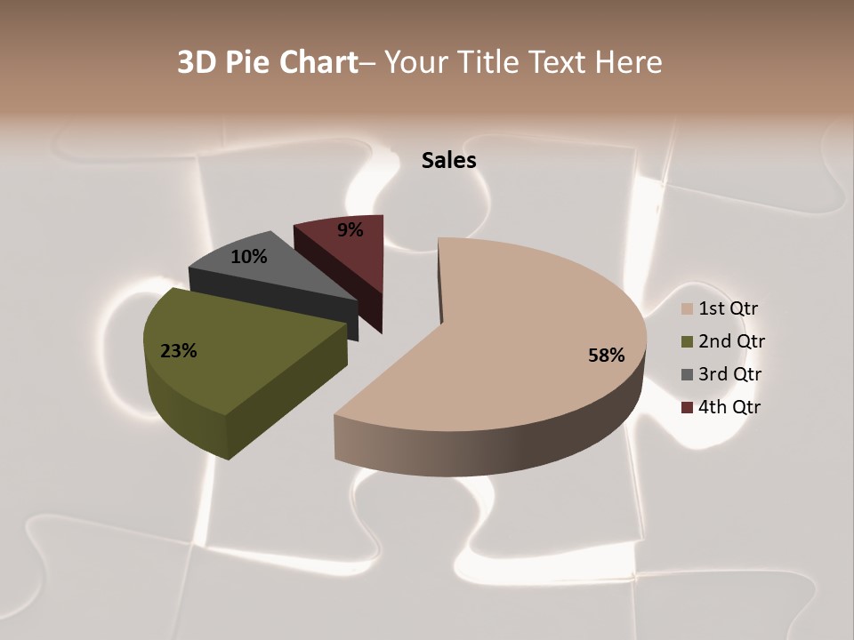 Cutout One Join PowerPoint Template