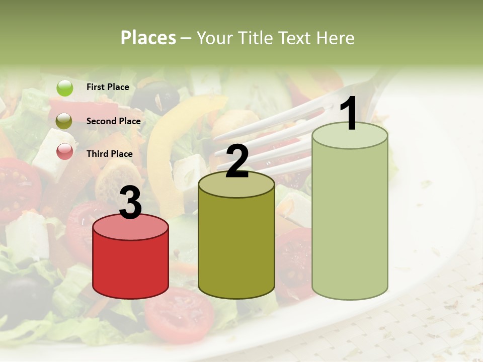 White Eating Lunch PowerPoint Template