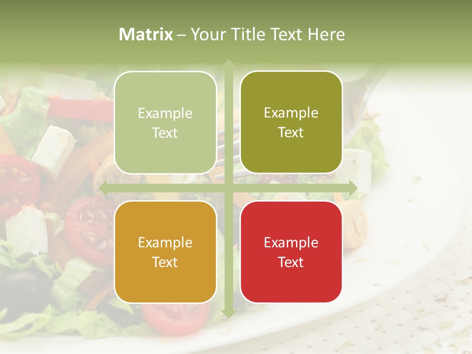 White Eating Lunch PowerPoint Template