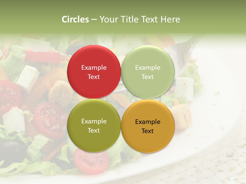 White Eating Lunch PowerPoint Template