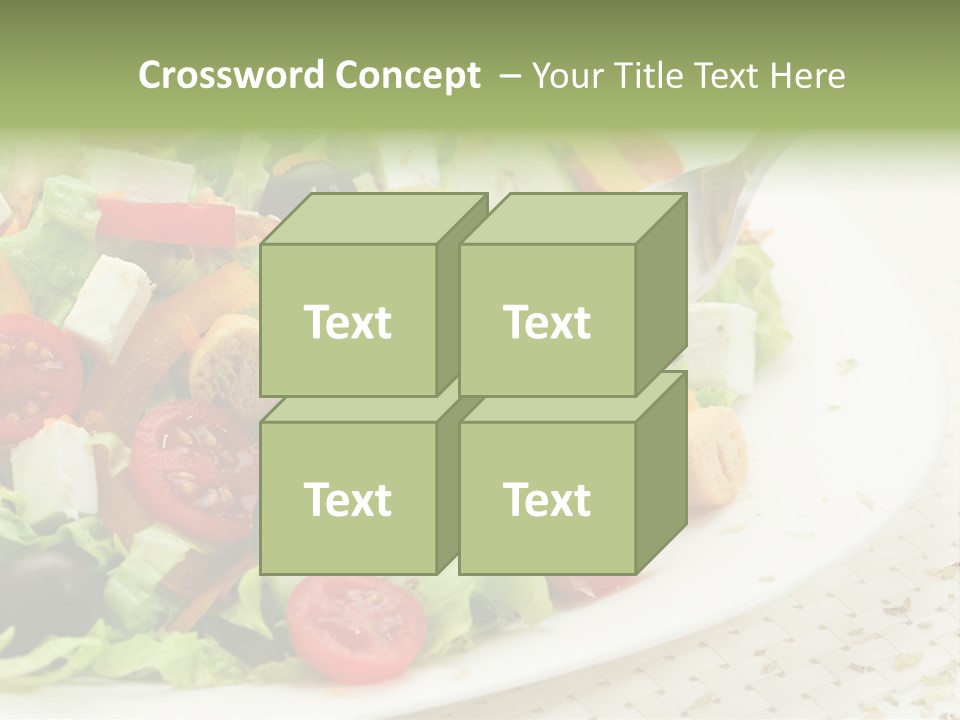 White Eating Lunch PowerPoint Template