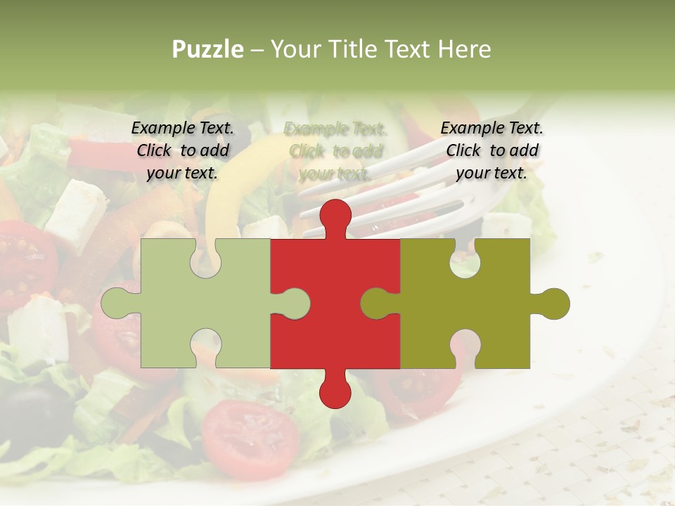 White Eating Lunch PowerPoint Template