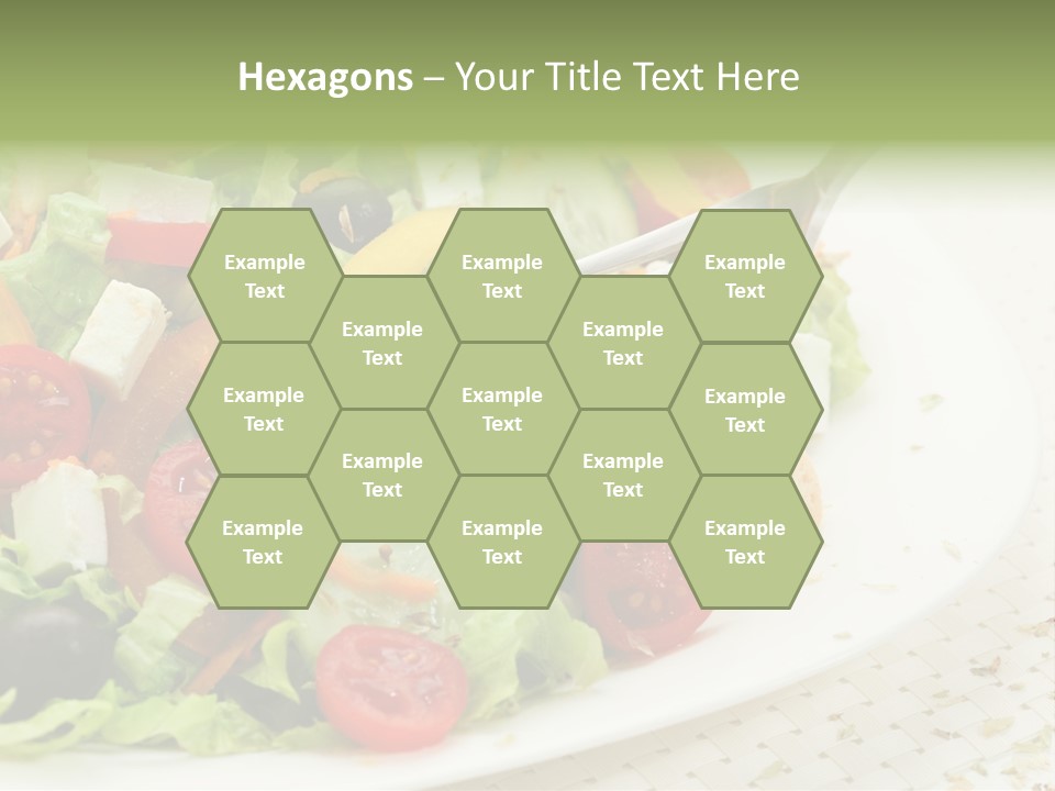 White Eating Lunch PowerPoint Template