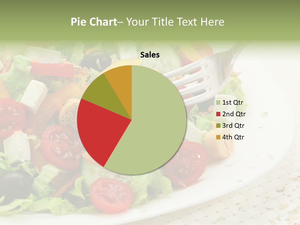 White Eating Lunch PowerPoint Template