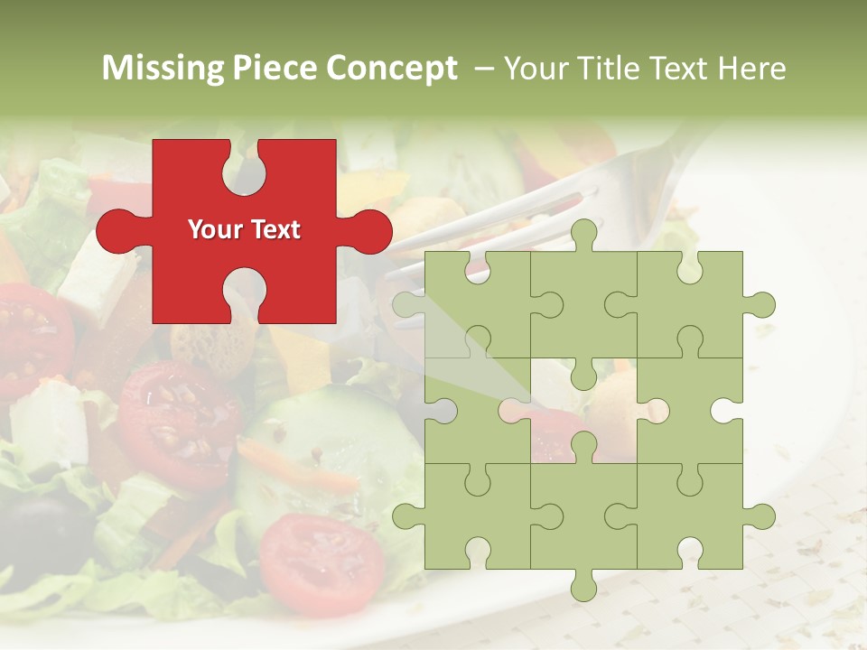 White Eating Lunch PowerPoint Template