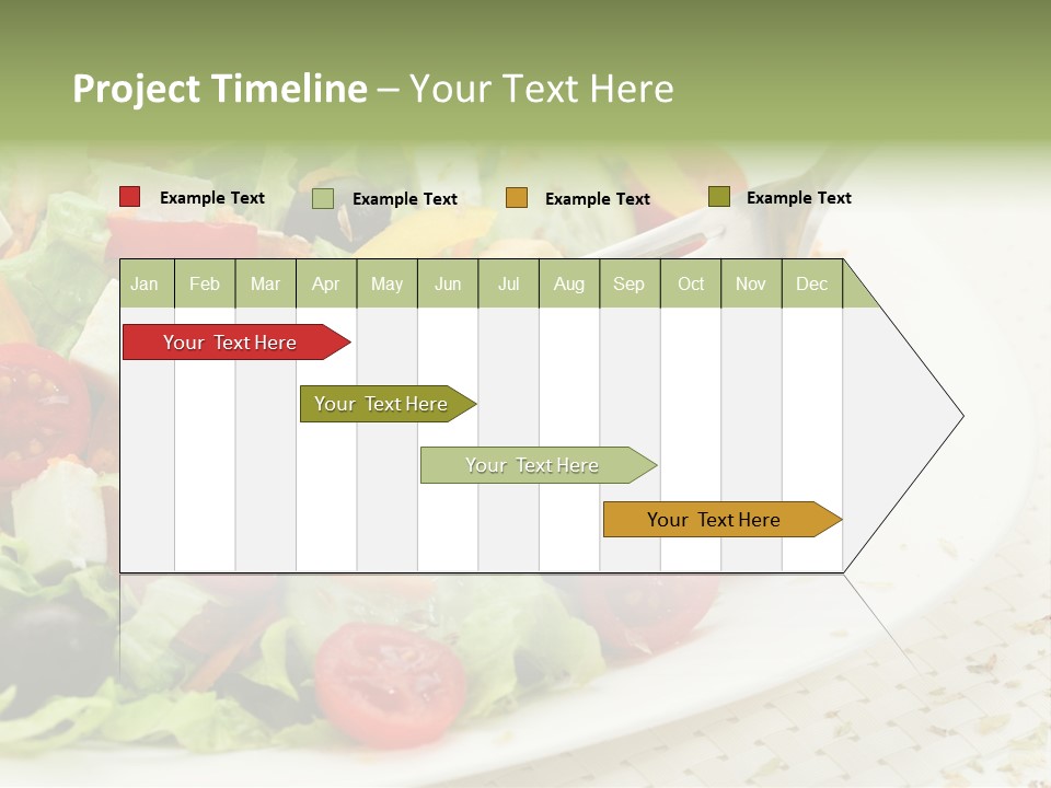 White Eating Lunch PowerPoint Template