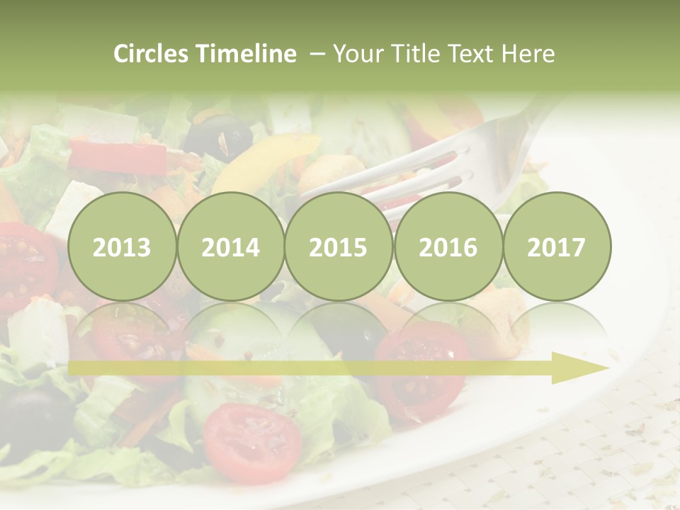 White Eating Lunch PowerPoint Template