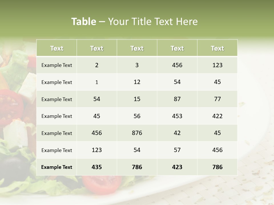 White Eating Lunch PowerPoint Template