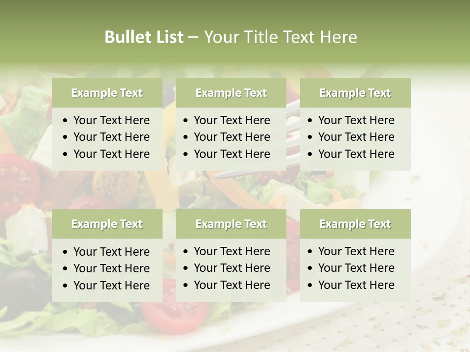 White Eating Lunch PowerPoint Template