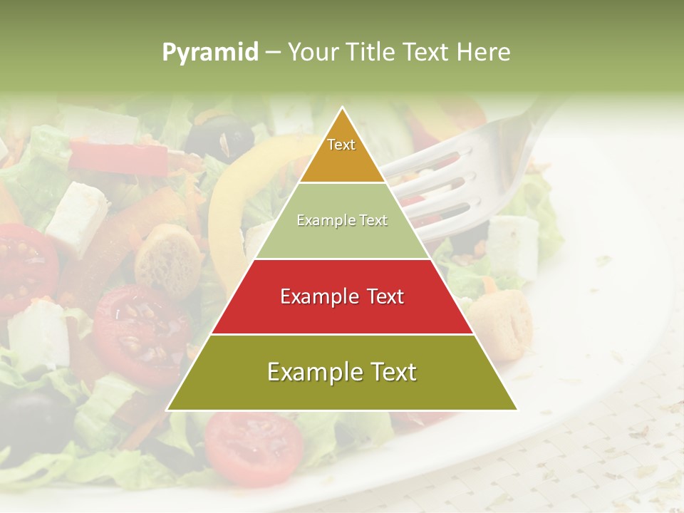 White Eating Lunch PowerPoint Template
