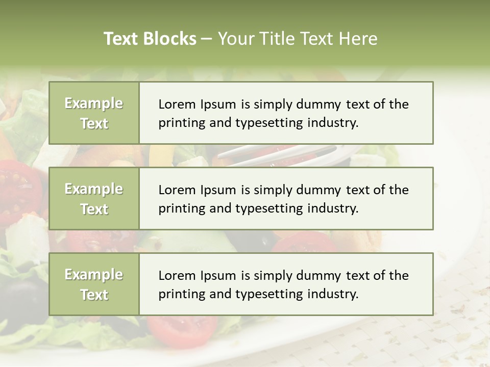 White Eating Lunch PowerPoint Template