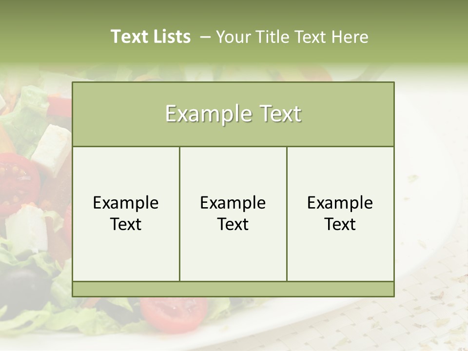 White Eating Lunch PowerPoint Template