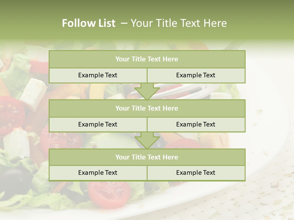 White Eating Lunch PowerPoint Template