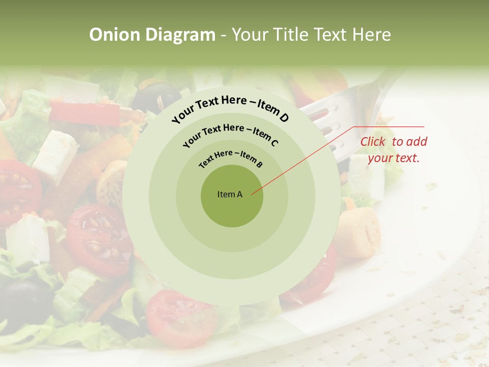 White Eating Lunch PowerPoint Template